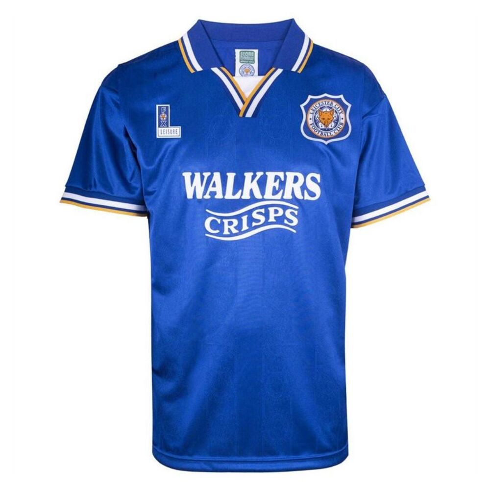 Score Draw Mens Leicester City 95 Football Jersey / Blue/White
